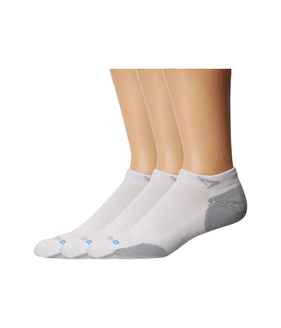 Drymax Sport - Sport Mini Crew 3-Pair Pack (White/Grey) Low Cut Socks Shoes
