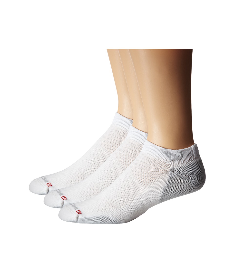 Drymax Sport - Sport Lite Mesh Mini Crew 3-Pair Pack (White/Grey) Low Cut Socks Shoes