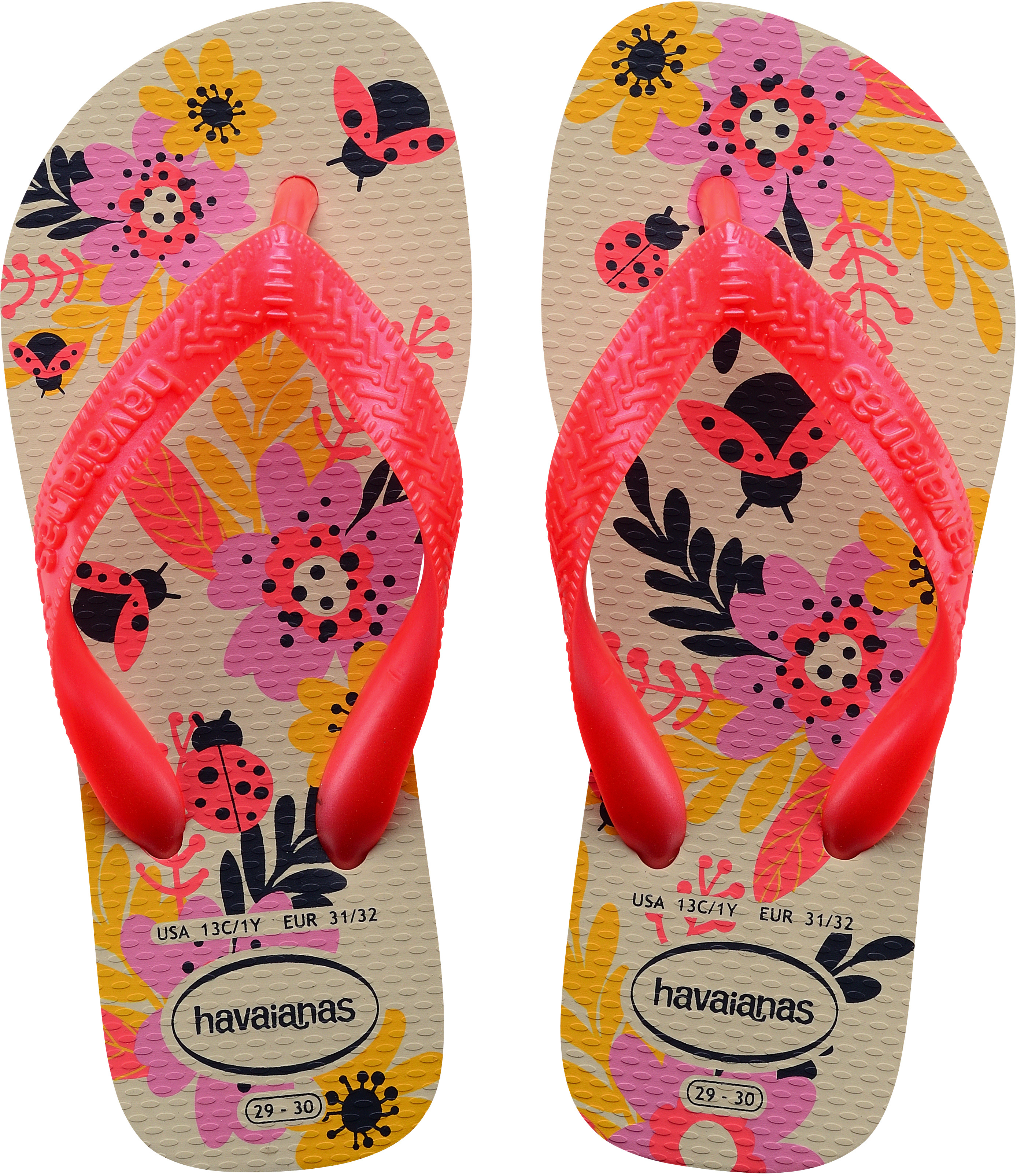 Vet regering vangst Havaianas Kids Flores Flip Flop Sandal (Toddler/Little Kid/Big Kid) |  Zappos.com