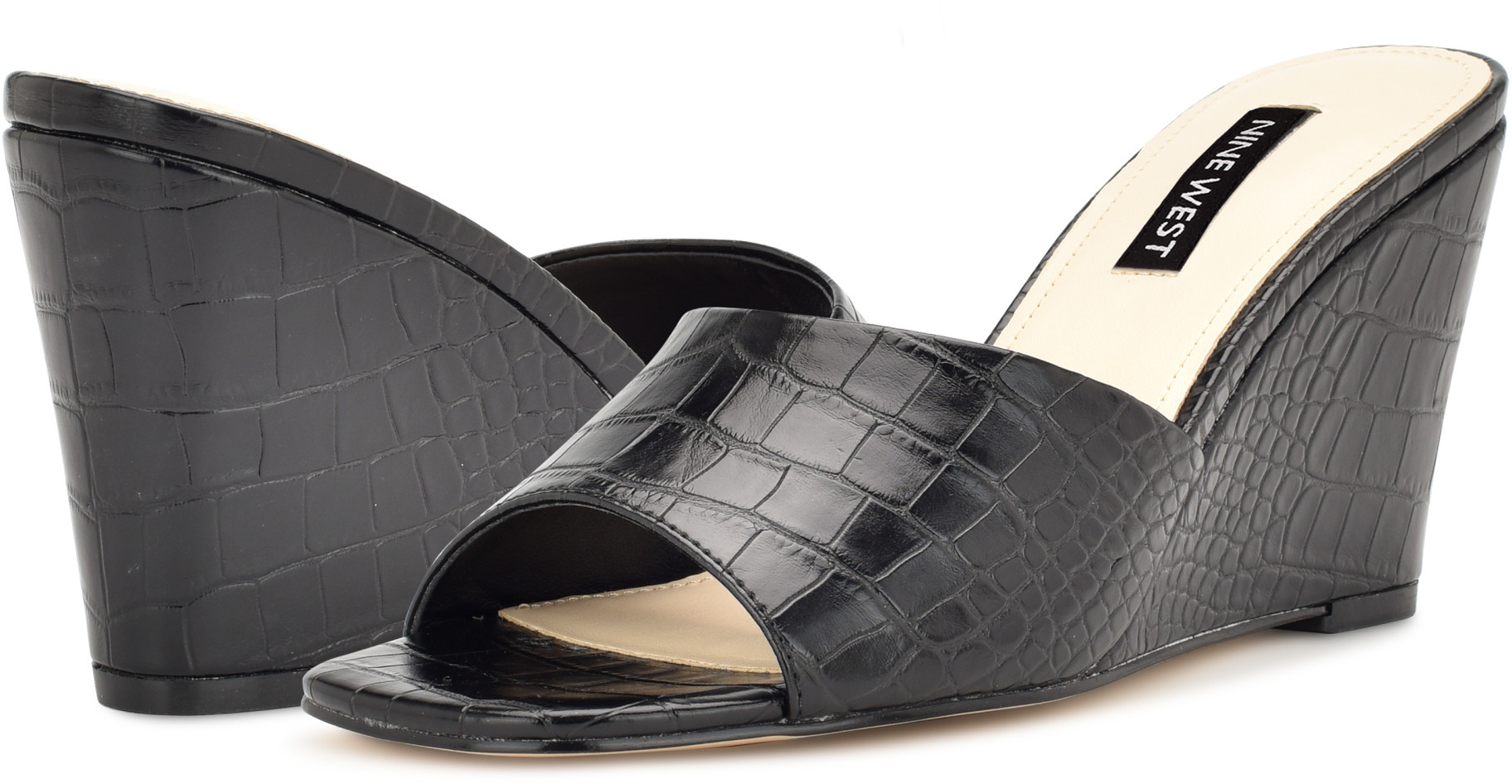 Zappos black shop wedge sandals