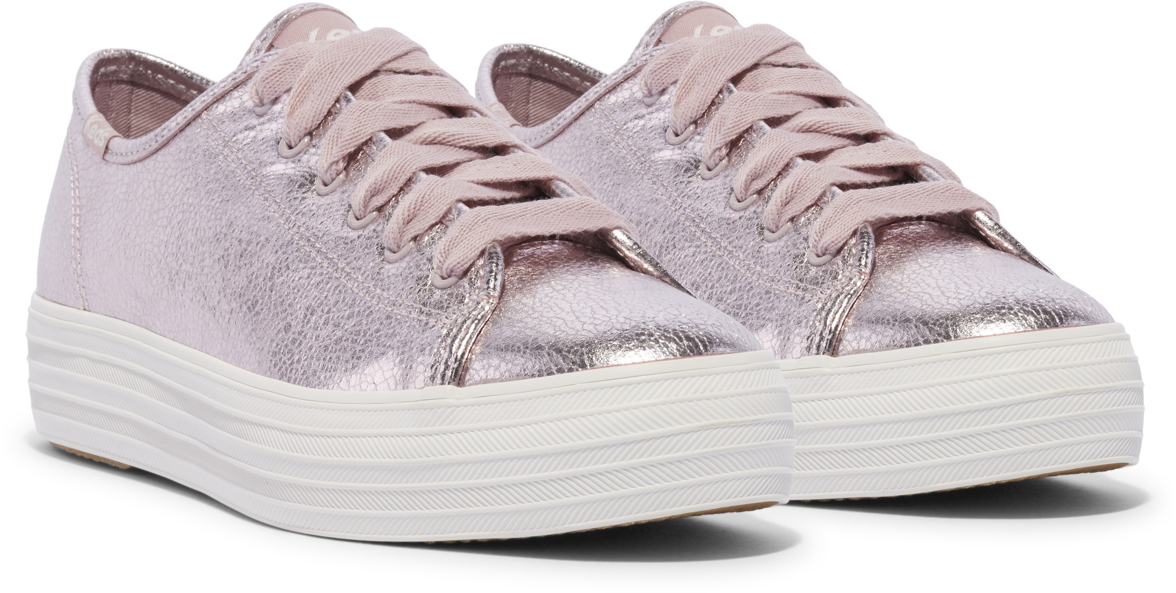 Dc Shoes Keds Women's Triple Kick Glitter Suede, Rose, 10 M US On
