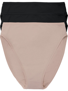 Women's Natori Bliss Bare Cotton High Cut Brief 3-Pack | Zappos.com
