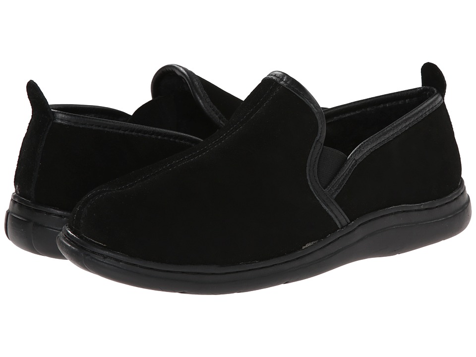 L.B. Evans - Klondike (Black Suede) Mens Slippers