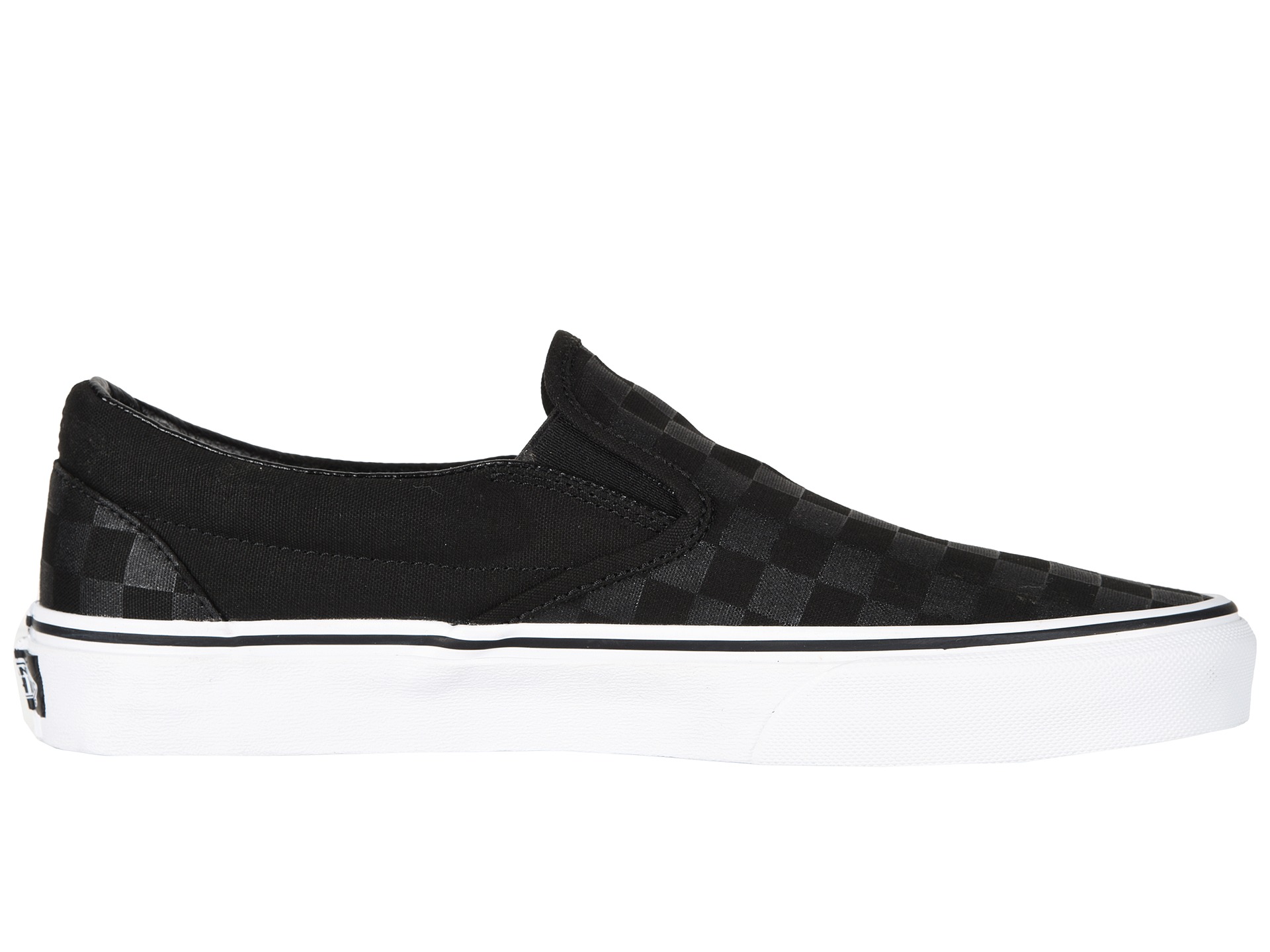 black checkered vans lace up