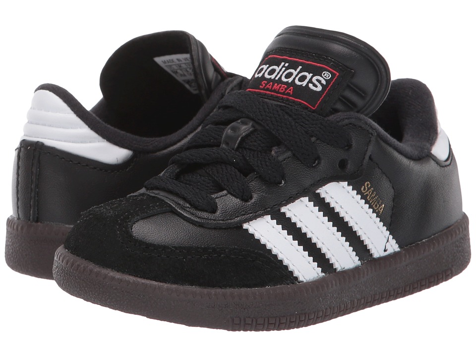 adidas Kids - Samba(r) Classic Core (Toddler/Little Kid/Big Kid) (Black/Running White) Kids Shoes