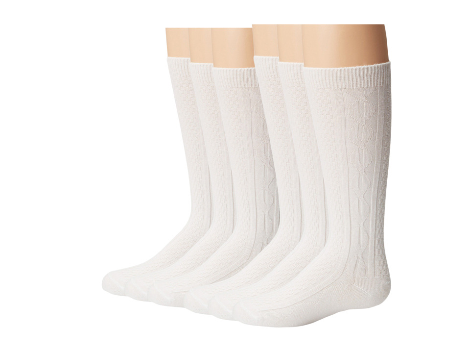 Jefferies Socks - Seamless Classic Style Six Pack (Toddler/Little Kid/Big Kid/Adult) (White) Girls Shoes