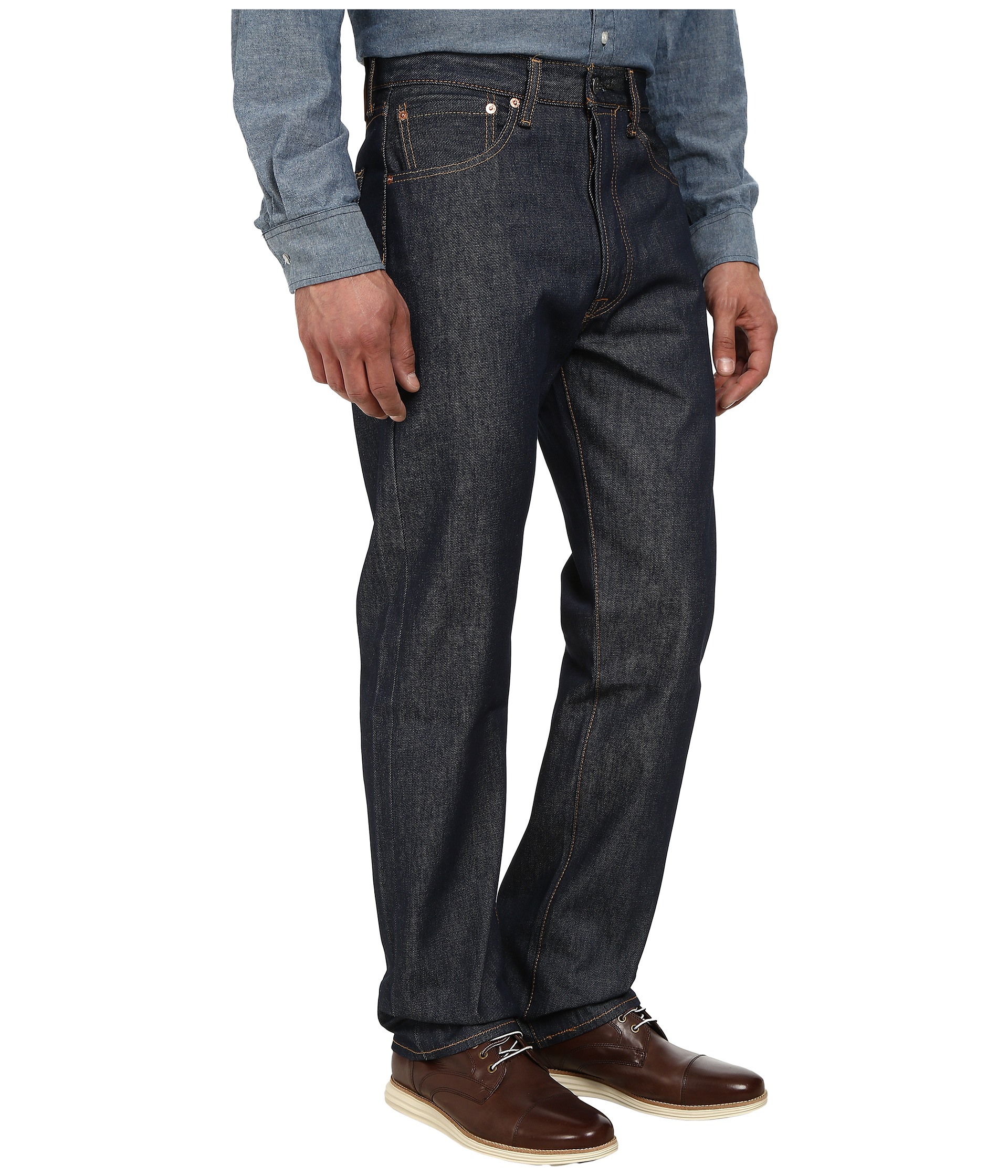 Levi's® Mens 501® Original Shrink-to-Fit Jeans at Zappos.com