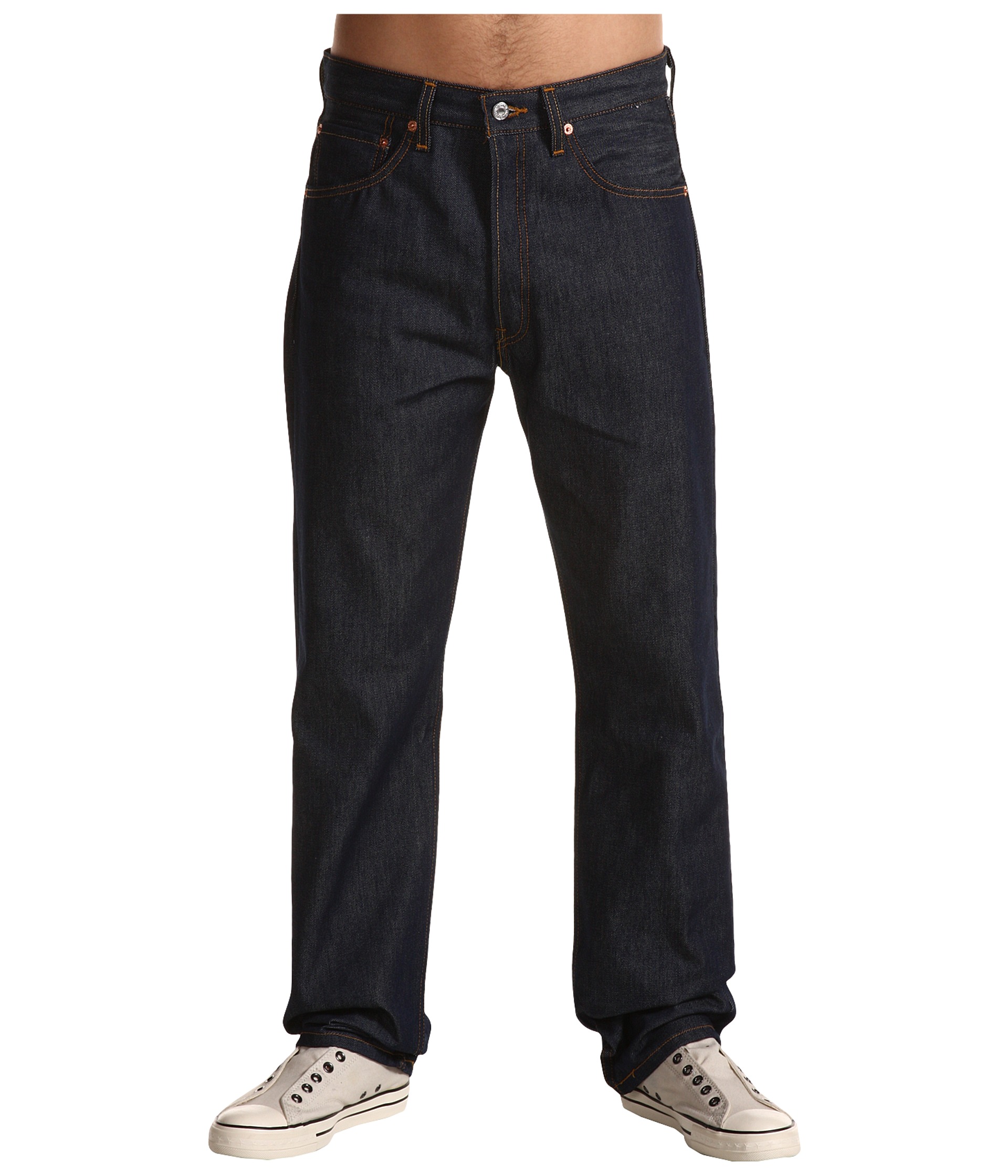 Levi's® Mens 501® Original Indigo Shrink-to-Fit Jeans - Zappos.com Free ...