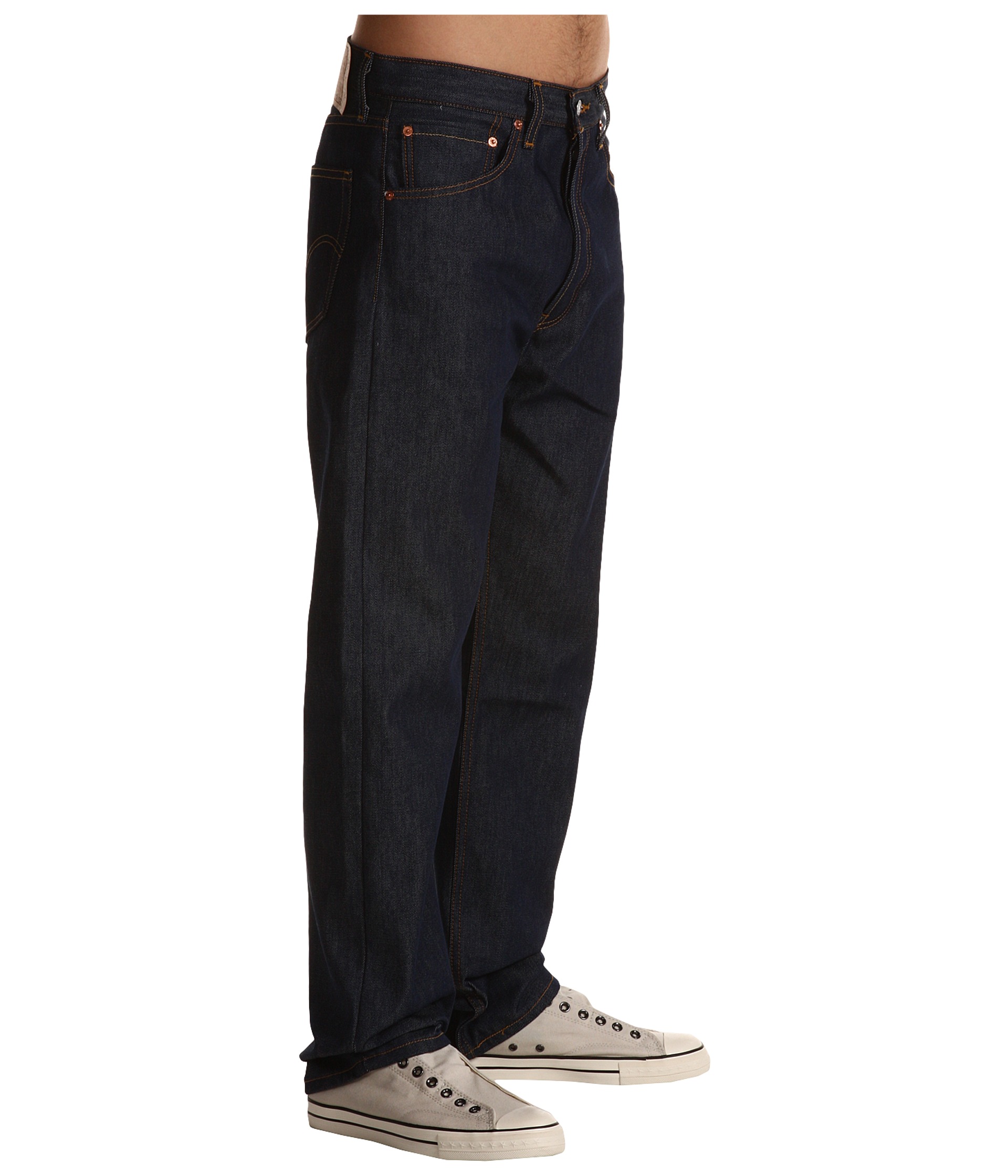 Levi's® Mens 501® Original Indigo Shrink-to-Fit Jeans - Zappos.com Free ...