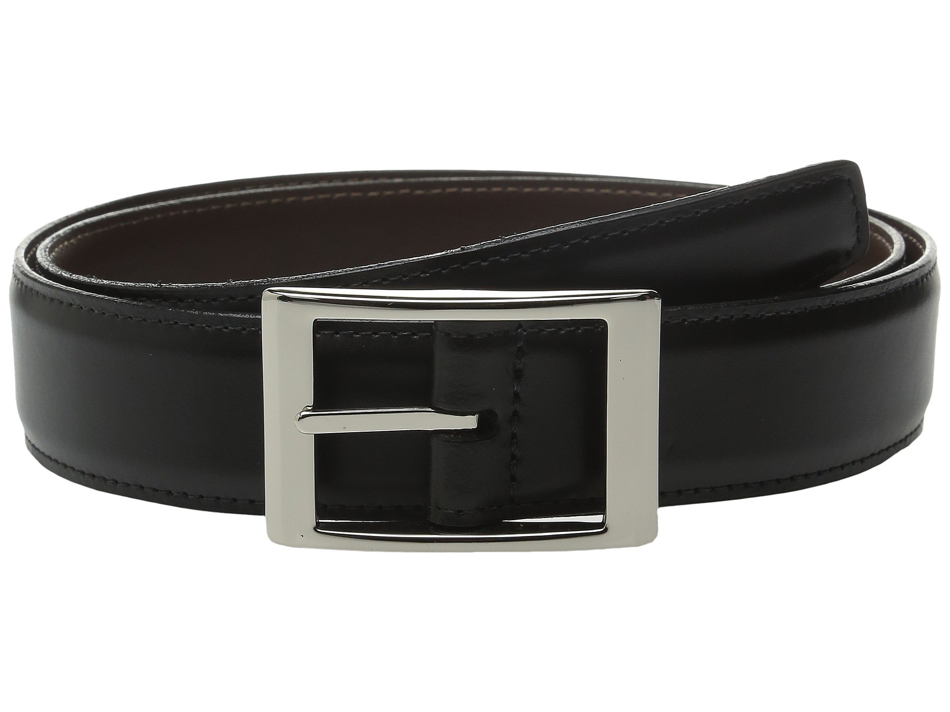Torino Leather Co. Reversible 33MM Aniline Leather w/ Aniline Leather ...