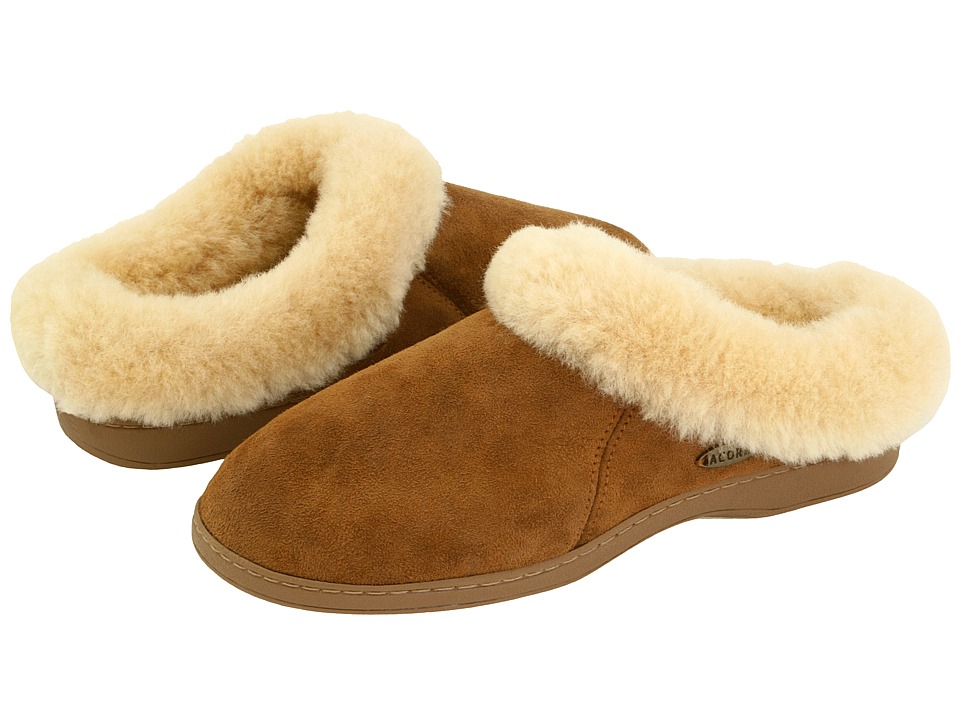 Acorn Ewe Collar (Walnut Sheepskin) Slippers